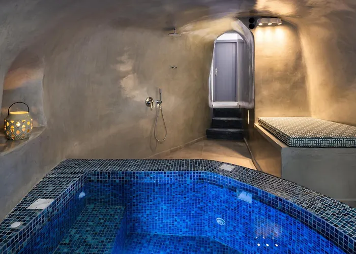 Lägenhet Elia 2 Bedroom Cavehouse With Indoor Jacuzzi Vóthon